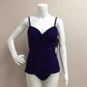 Miraclesuit Rialto Purple One Piece Swimsuit